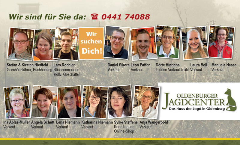 Ihr Team vom Oldenburger Jagdcenter