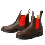 Blue Heeler Chelsea Boots Jackaroo braun-rot 