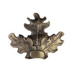 Keilerwaffen Abdeckung Eichenlaub Bronze 