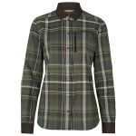 Härkila Pajala Damen Flanell-Bluse grün kariert 