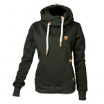Hubertus Damen Kapuzen-Pullover grün 