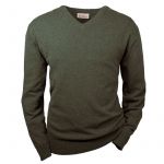 Hubertus Herren Lambswool Pullover grün 