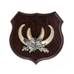 Keilerbrett Eiche dunkel Wappenform 