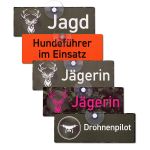 Jagd-Autoschild mit Saugnapf 