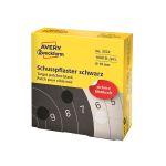 Schusspflaster schwarz für Ring-Zielscheiben 