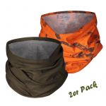 Seeland Schlauchschal 2er Pack grün + orange camo 