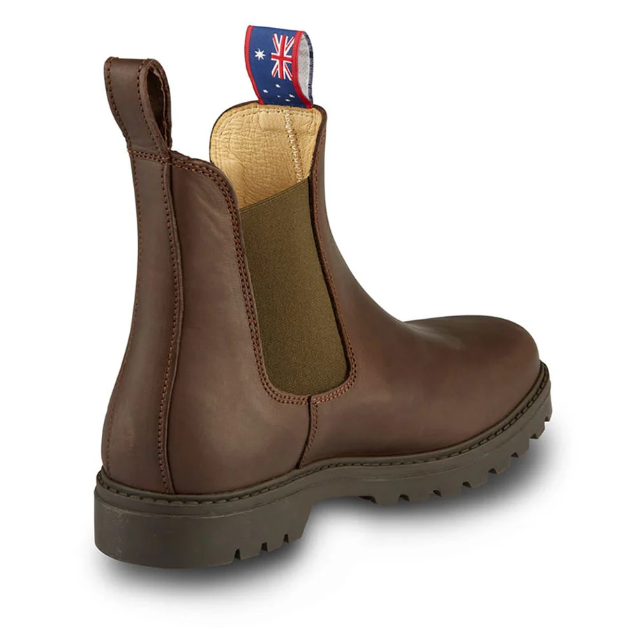 Blue Heeler Chelsea Boots Jackaroo braun-khaki – Bild 3