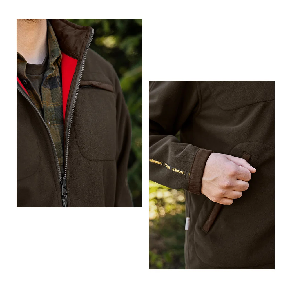 Härkila Kamko Regal Jacke wendbar rot-braun – Bild 6