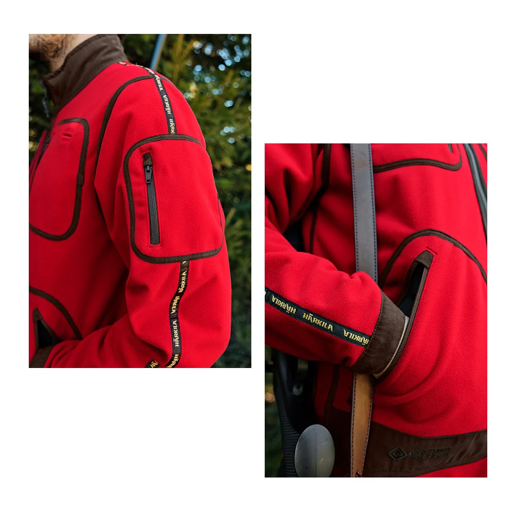 Härkila Kamko Regal Jacke wendbar rot-braun – Bild 4