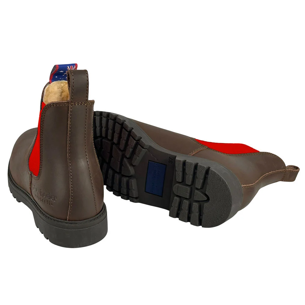Blue Heeler Winter-Boots Jackaroo braun-rot – Bild 2