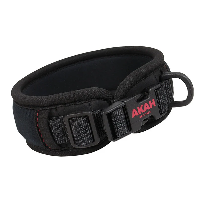 AKAH Neopren Hundehalsband schwarz