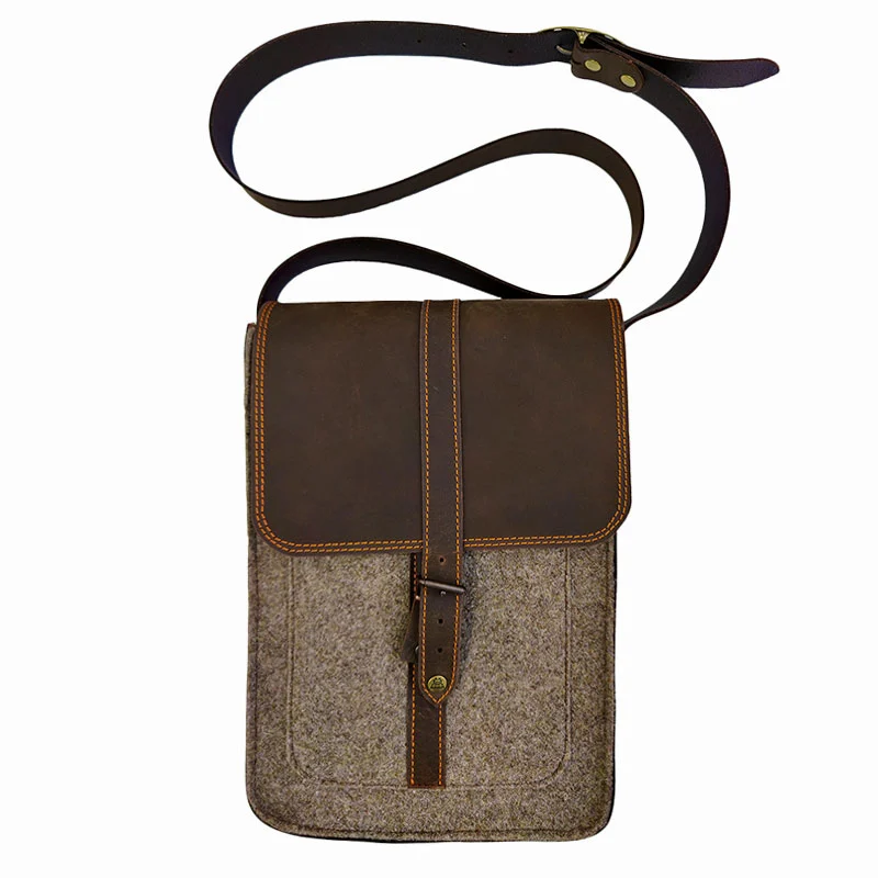 AKAH Wollfilz Messenger Tasche