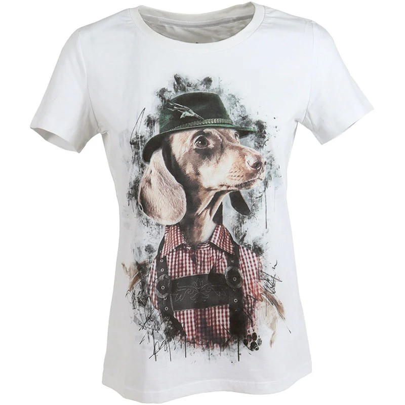 Almtracht Damen T-Shirt Dackel