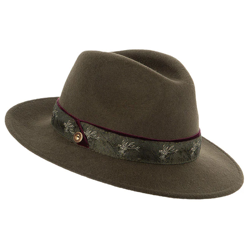 Damen Jagdhut mit Zierband