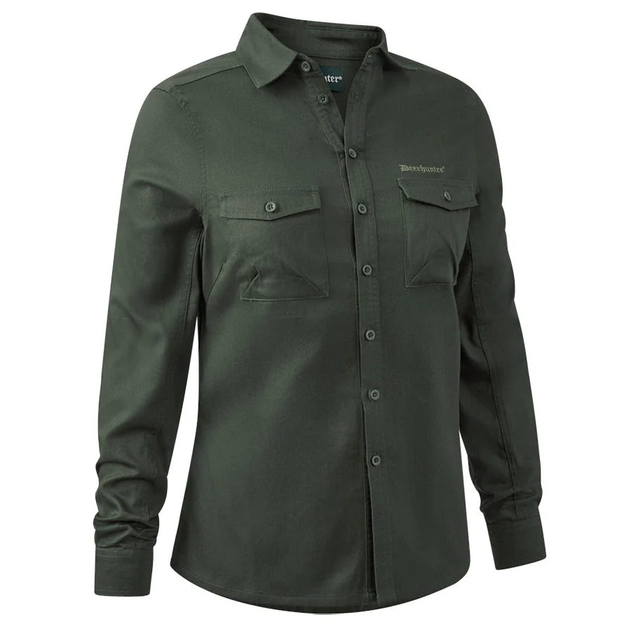 Deerhunter Atlas Bluse einfarbig grün