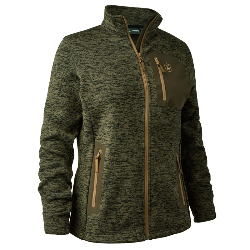 Deerhunter Sarek Damen Strickjacke grün
