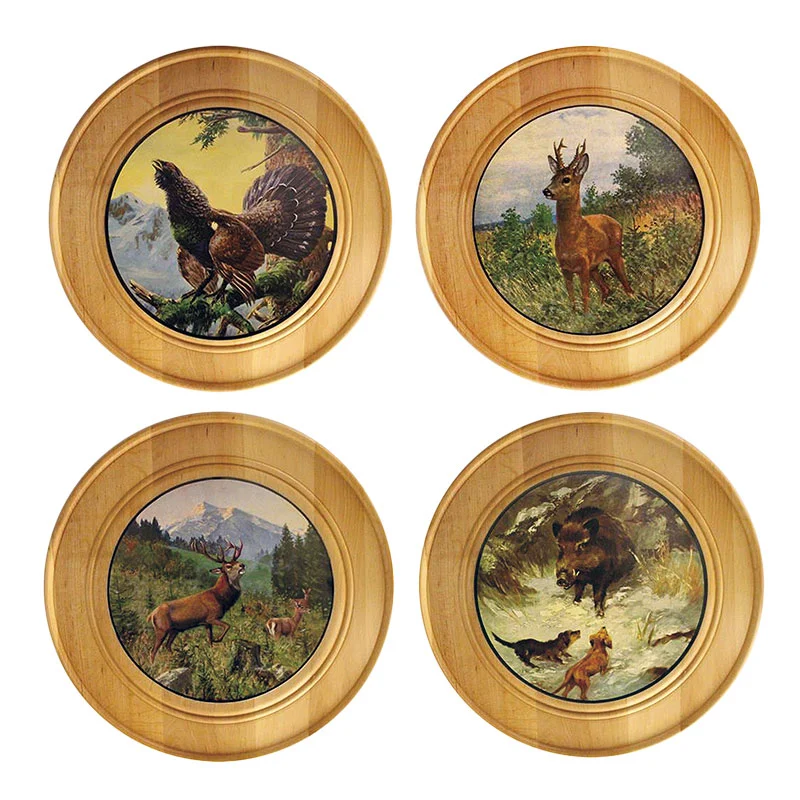 Ehrenscheibe mit Jagd-Motiv 30 cm
