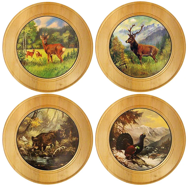 Ehrenscheibe mit Jagd-Motiv 60 cm