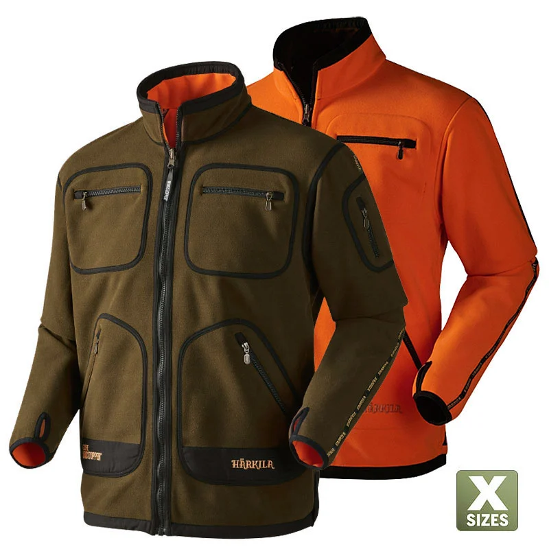 Härkila Kamko Jacke wendbar grün-orange