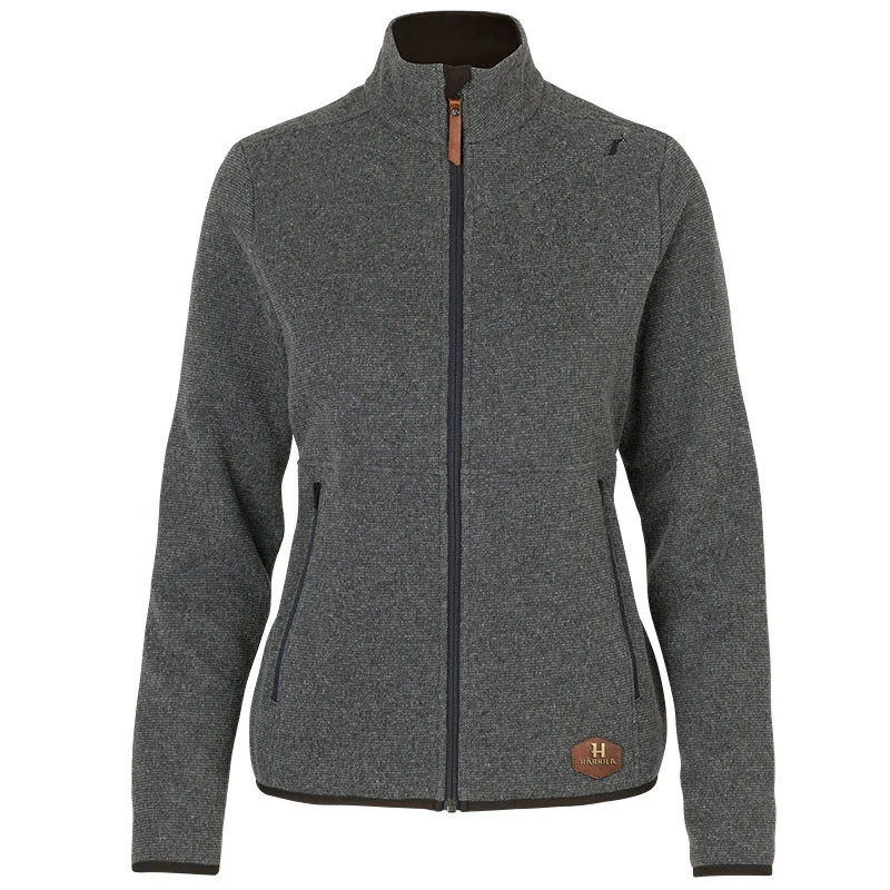 Härkila Metso Damen Strickjacke grau melange