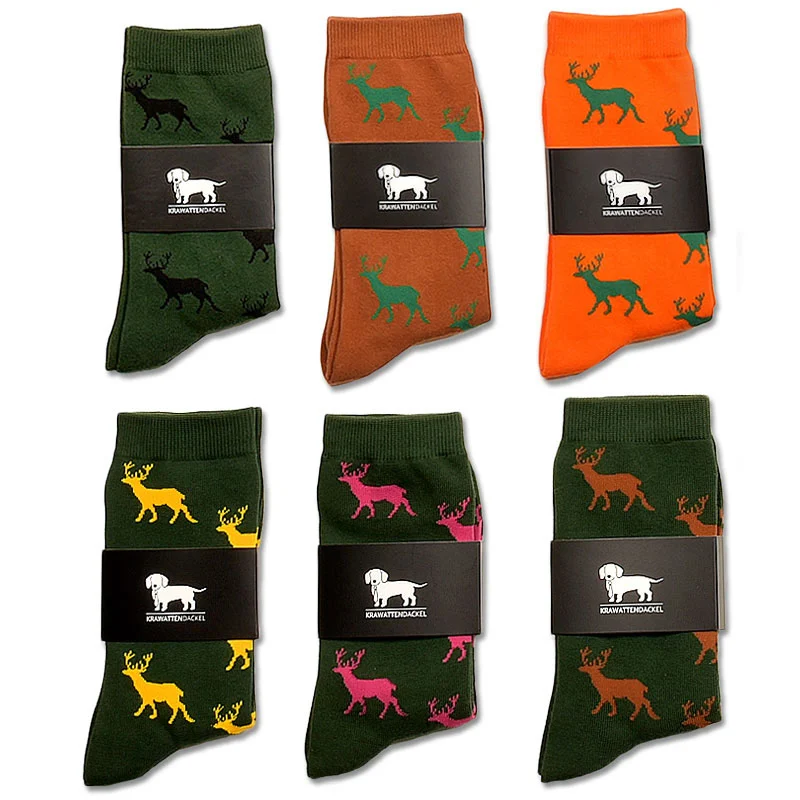 Krawattendackel Hirschsocken viele Farben
