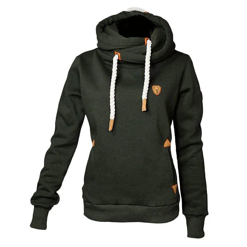 Hubertus Damen Kapuzen-Pullover grün