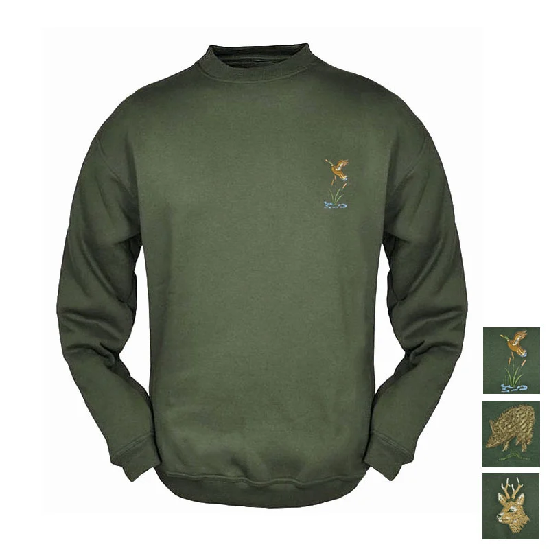Hubertus Jagdpullover / Sweatshirt grün