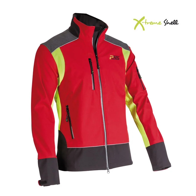 PSS X-treme Softshell Jacke rot/gelb