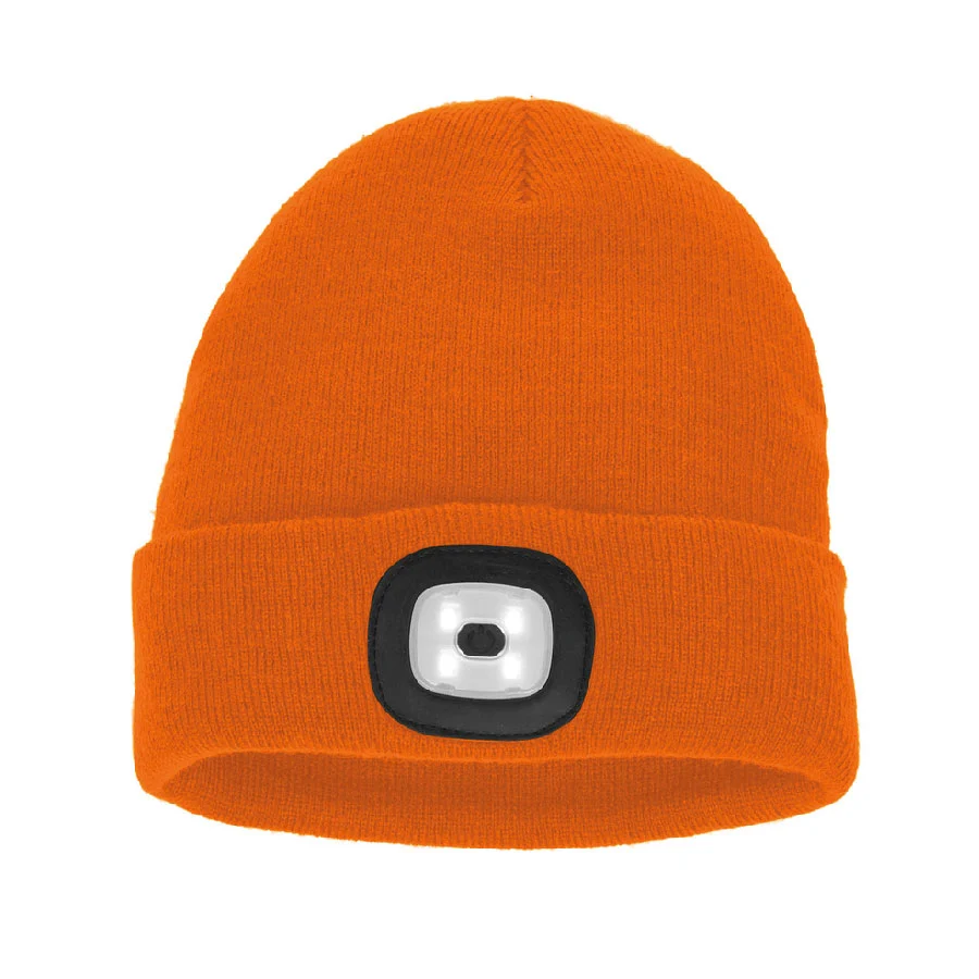 LED Strickmütze Malix orange