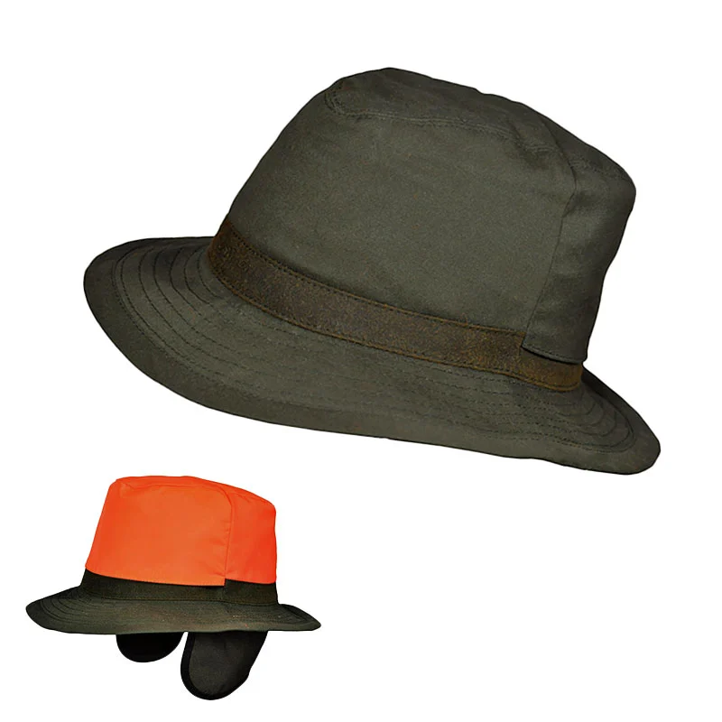 Signal-Jagdhut regendicht wendbar orange