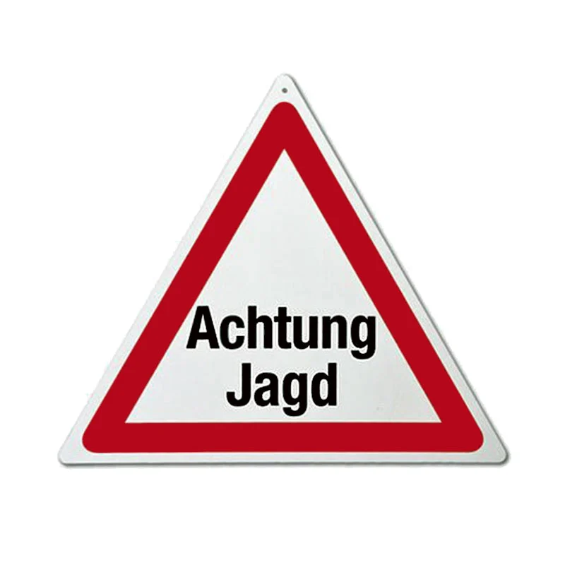 Warnschild Jagd / Treibjagd