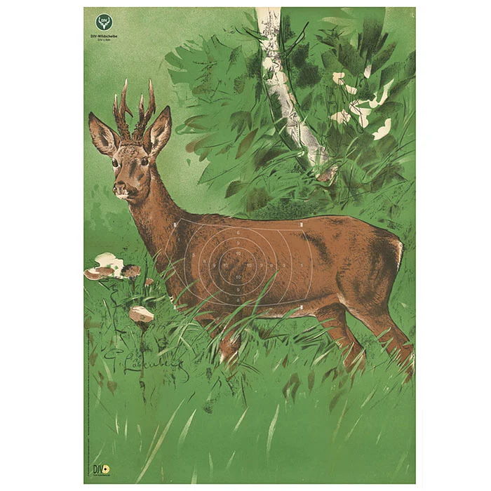 DJV-Wildscheibe Nr. 1 Rehbock 100 m
