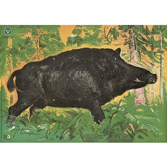DJV-Wildscheibe Nr. 2 Überläufer 100 m