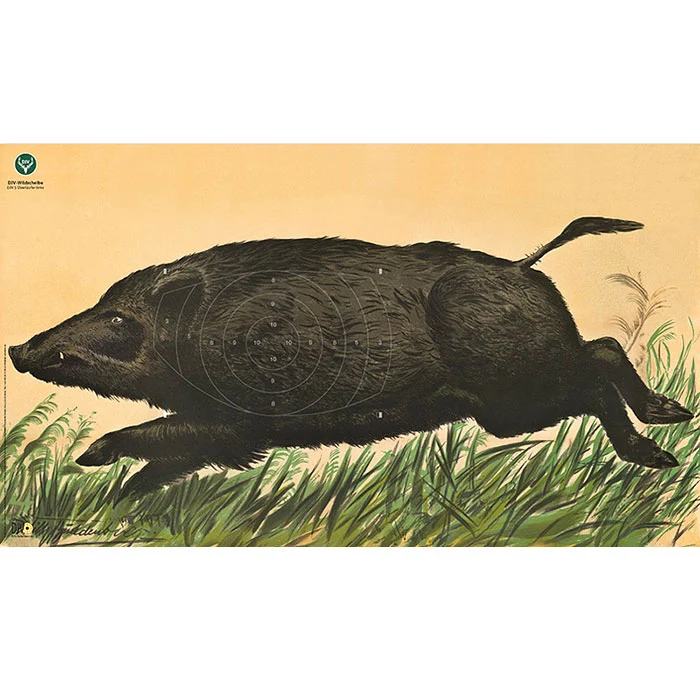DJV-Wildscheibe Nr. 5 Überläufer links 50 m