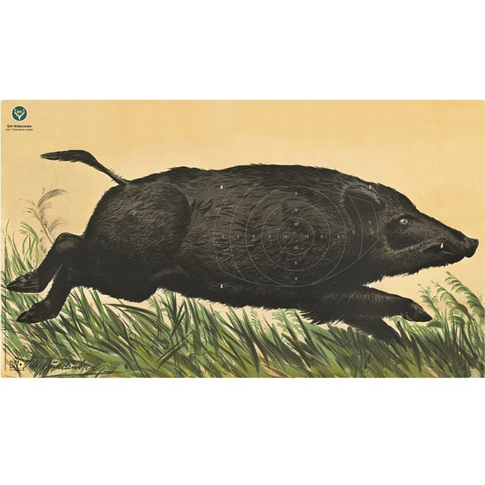 DJV-Wildscheibe Nr. 7 Überläufer rechts 50 m