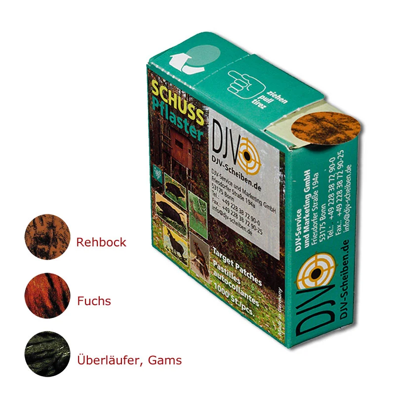 Schusspflaster für DJV-Wildscheiben