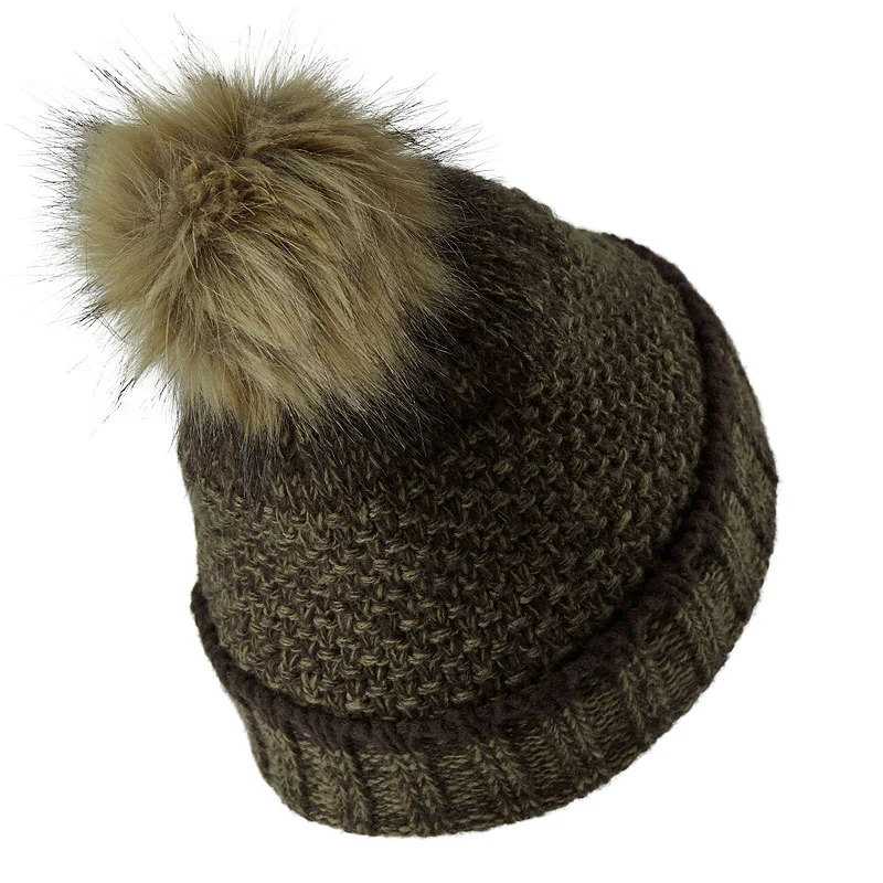 Deerhunter Damen Strickmütze grün