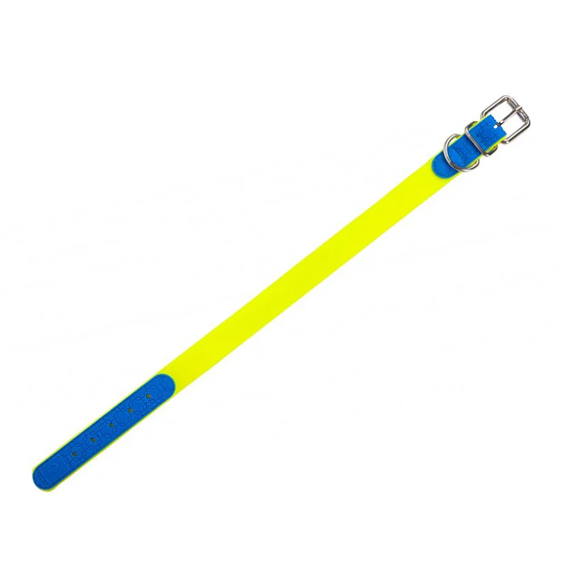 Farm-Land Hundehalsband gelb-blau