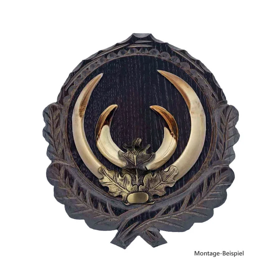 Keilerwaffen Abdeckung Eichenlaub Bronze