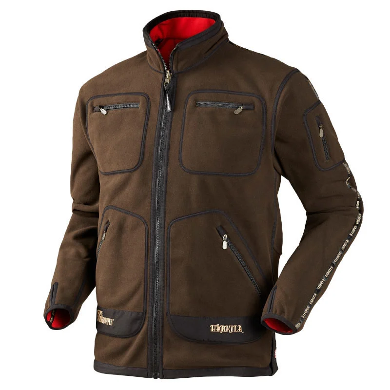 Härkila Kamko Jacke wendbar braun-rot