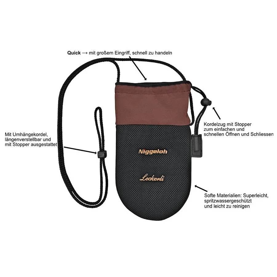 Niggeloh Quick Leckerlitasche schwarz-braun