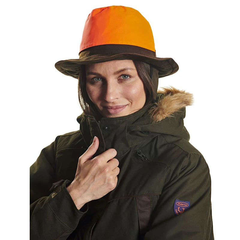 Signal-Jagdhut regendicht wendbar orange
