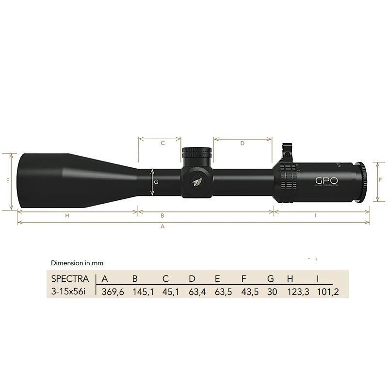 GPO Zielfernrohr Spectra 5x 3‑15x56i G4i