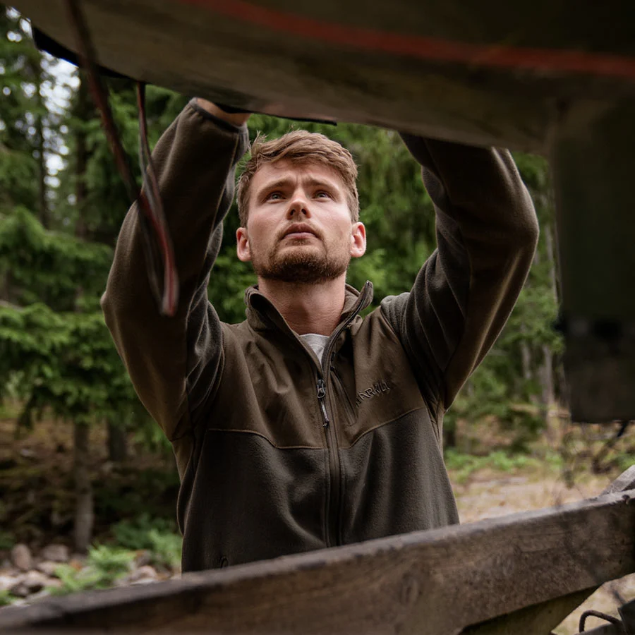 Härkila Fjell Fleecejacke braun