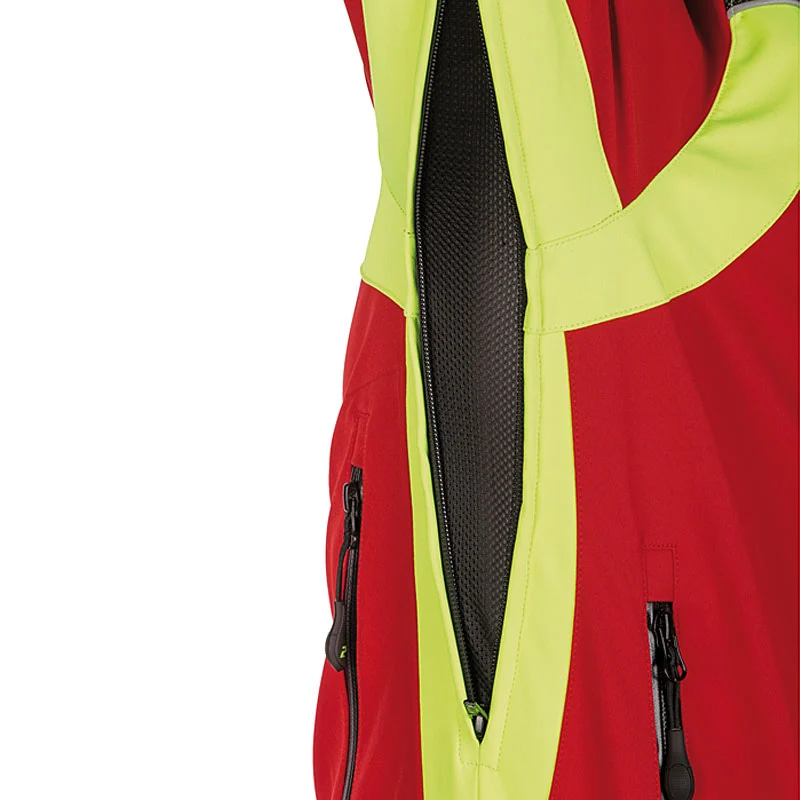 PSS X-treme Softshell Jacke rot/gelb