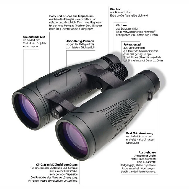 DDoptics Fernglas Pirschler 8x56