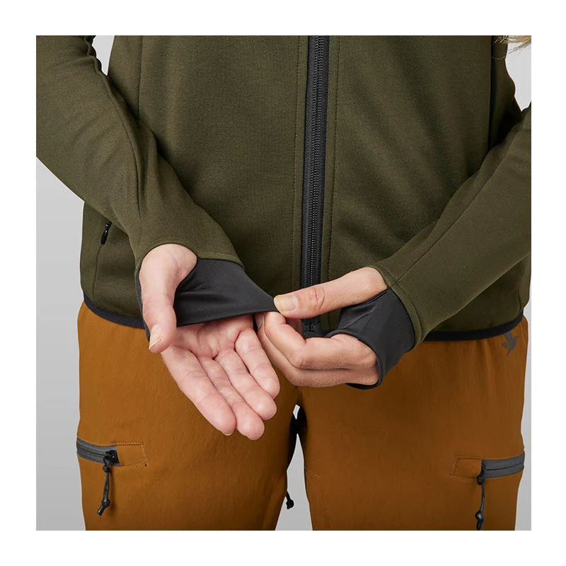 Seeland Damen Power Fleecejacke grün